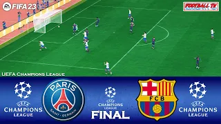 PSG vs Barcelona - UEFA Champions League 23/24 Final | FIFA 23 Full Match | PC Gameplay 4K
