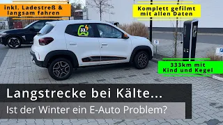Dacia Spring - Langstrecke im Winter möglich?
