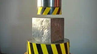 HYDRAULIC PRESS vs A HUGE METAL CUBE