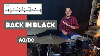 🥁BACK IN BLACK - AC/DC (DRUM COVER) BATERÍA
