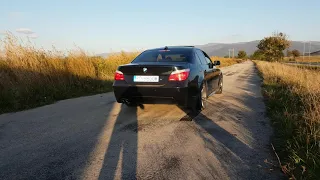 BMW 550i Burnout