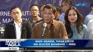 Abu Sayyaf, nasa likod ng pambobomba - PRRD