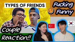 Types Of Friends | Jordindian | Friendship Day | Couple Reaction!! 🤣