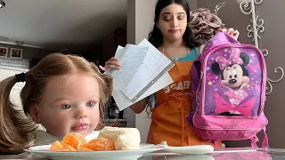 RUTINA REALISTA DESPUÉS DE LA ESCUELA CON MI BEBÉ TODDLER / HACEMOS LA TAREA , LA RECOJO DEL BUS…