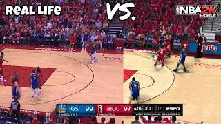 Recreating WARRIORS vs ROCKETS game 6 2019 BEST PLAYS | Recreating iconic moments in Nba 2K20 Mobile