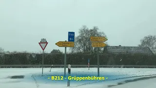 **Schneesturmfahrt** A28 Delmenhorst - B212 Bookholzberg 07.02.2021