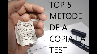 Top 5 metode de copiat la test