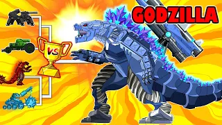 ❓WHAT IF the Boss was Monster Godzilla❓ | Arena Tank Cartoon