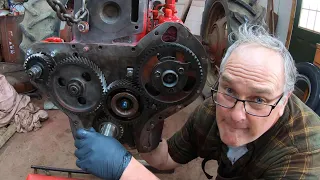 Closing Up The Farmall MD Engine Part 2: Final Timing, Injection Pump, Front Cover & Oil Pan