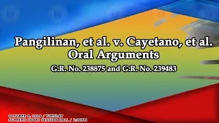 Oral Arguments on GR No. 238875 and GR No. 239483 - October 9, 2018