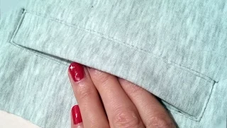 How to sew a pocket.2 Sewing course. 💎Jak uszyc kieszeń do bluzy lub spodni kurs szycia