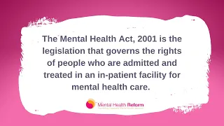 Reform the Mental Health Act, 2001