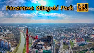 Rzeszów - panorama ze szczytu wieżowca Olszynki Park - marzec 2024r. (dron 4K: DJI Mini 4 Pro)