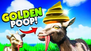Finding the SECRET GOLDEN POOP Hat in Goat Simulator 3