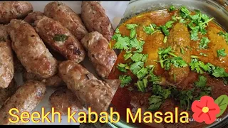 Seekh Kabab Masala Recepi || kabab masala fry recipe || seekh kabab curry #seekhkabab #kabab