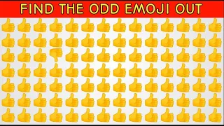 If you can pass this test,you have unique eyesight,do you?Find the odd emoji!/How good are your eyes
