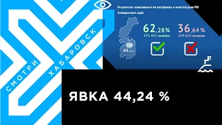 Больше 271 тысячи жителей Хабаровского края проголосовало за поправки в Конституцию