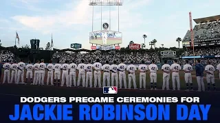 Dodgers Pregame Ceremonies for Jackie Robinson Day