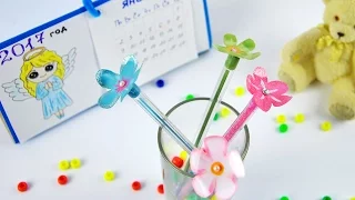 DIY  СНОВА В ШКОЛУ| УКРАШАЕМ РУЧКИ - ЦВЕТОЧКИ |Канцелярия на бюджете своими руками