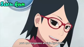 Sarada se burla de Boruto. (Capitulo 25 de Boruto)