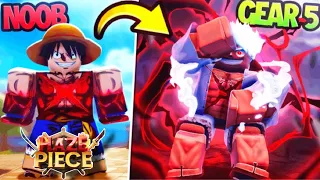 (CODE) Noob To Gear 5 Luffy In ONE Video In Roblox HAZE PIECE