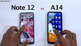 Xiaomi Redmi Note 12 vs SAMSUNG A14 5G - Speed Test