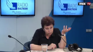 Русская писательница Дина Рубина в программе "Разворот". MIX TV