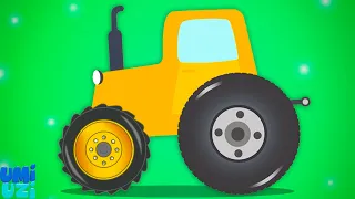 Tractor Car Garage Farm Vehicle & More Animated Cartoon Video for Children