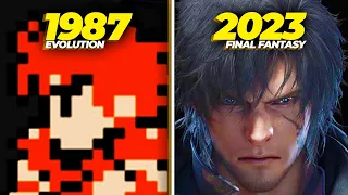 Evolution Of Final Fantasy Games w/ Facts 1987-2022 (4K 60Fps)