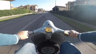 Riding my Vespa 150 VB1 1958