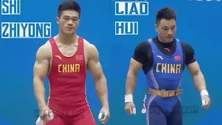 Liao Hui & Shi Zhiyong Chinese National Games Weightlifting Tianjin 2017