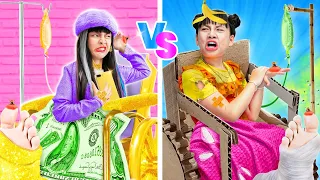 Rich Vs Broke Girl In The Hospital | Awesome Parenting Hacks & Gadgets | Baby Doll And Mike