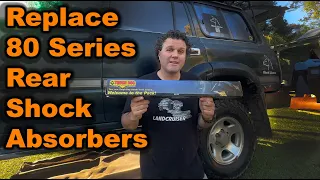 Replace rear shock absorber 80 series landcruiser