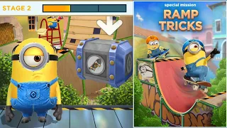 Minion Rush Mel and Ramp Tricks Stage 1 Completed Rewards Claim in minions game gameplay walkthrough