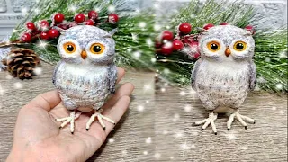 Как сделать СОВУ своими руками БЫСТРО и ПРОСТО.Поделки.Craft.OWL.DIY.