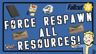 Fallout 76 - How To Get All Resources To Respawn Instantly! (Best Farming Method)