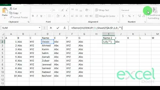 How to Sort and Synchronize two list together and align two set of Data in Microsoft Excel