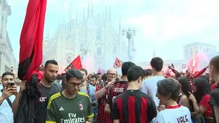 AC Milan fans celebrate first Serie A title in over a decade | AFP