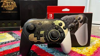 Zelda Tears of the Kingdom Switch Pro Controller Unboxing