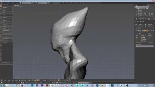 Alien Sculpt Session v01 - Base Mesh Modeling and Sculpting