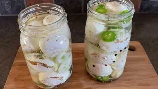 Easy Pickled Eggs.