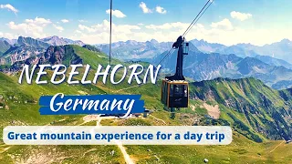 Nebelhorn mountain | Cable car ride in Oberstdorf, Germany | Nebelhornbahn | Allgäu Alps