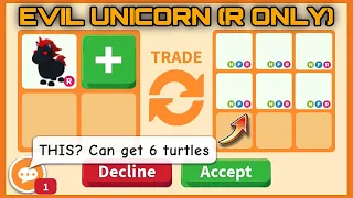 🤯🤯 OMG!! CAN GET MORE OVERPAYS THAN FLY RIDE?? 25 OFFERS FOR RIDE ONLY EVIL UNICORN!! in #adoptme