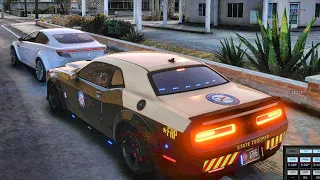 Playing GTA 5 As A POLICE OFFICER Highway Patrol| GTA 5 Mod| No Commentary