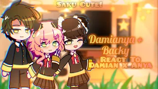 Damian and anya+Becky React to Damianya||gacha club||damianya||damian x anya||spy x family ||
