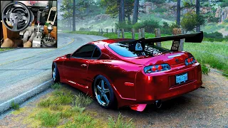 1600BHP Toyota Supra - Forza Horizon 5 | Thrustmaster T300RS gameplay