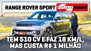 Range Rover Sport híbrido faz até 18 km/l, RODA 88 KM como elétrico e CUSTA R$ 1 milhão