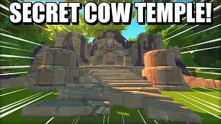 We Found a SECRET Cow Temple in Raft Coop Survival!