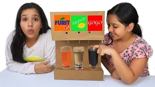 شفا و سوسو فتحوا ماكينة عصيرات  Shafa and Soso learn Colors challenge