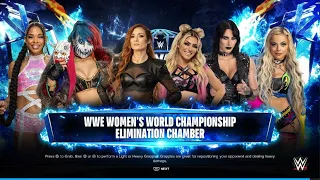 WWE 2K24 WOMENS ELIMINATION CHAMBER FOR THE WOMENS WORLD CHAMPIONSHIP